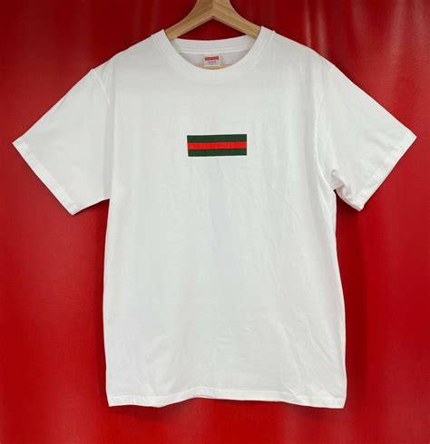 gucci supreme box logo tee|supreme box logo stockx.